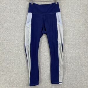 Fabletics Leggings Womens XS Blue Athletic Gym Yoga Running Activewear Pockets